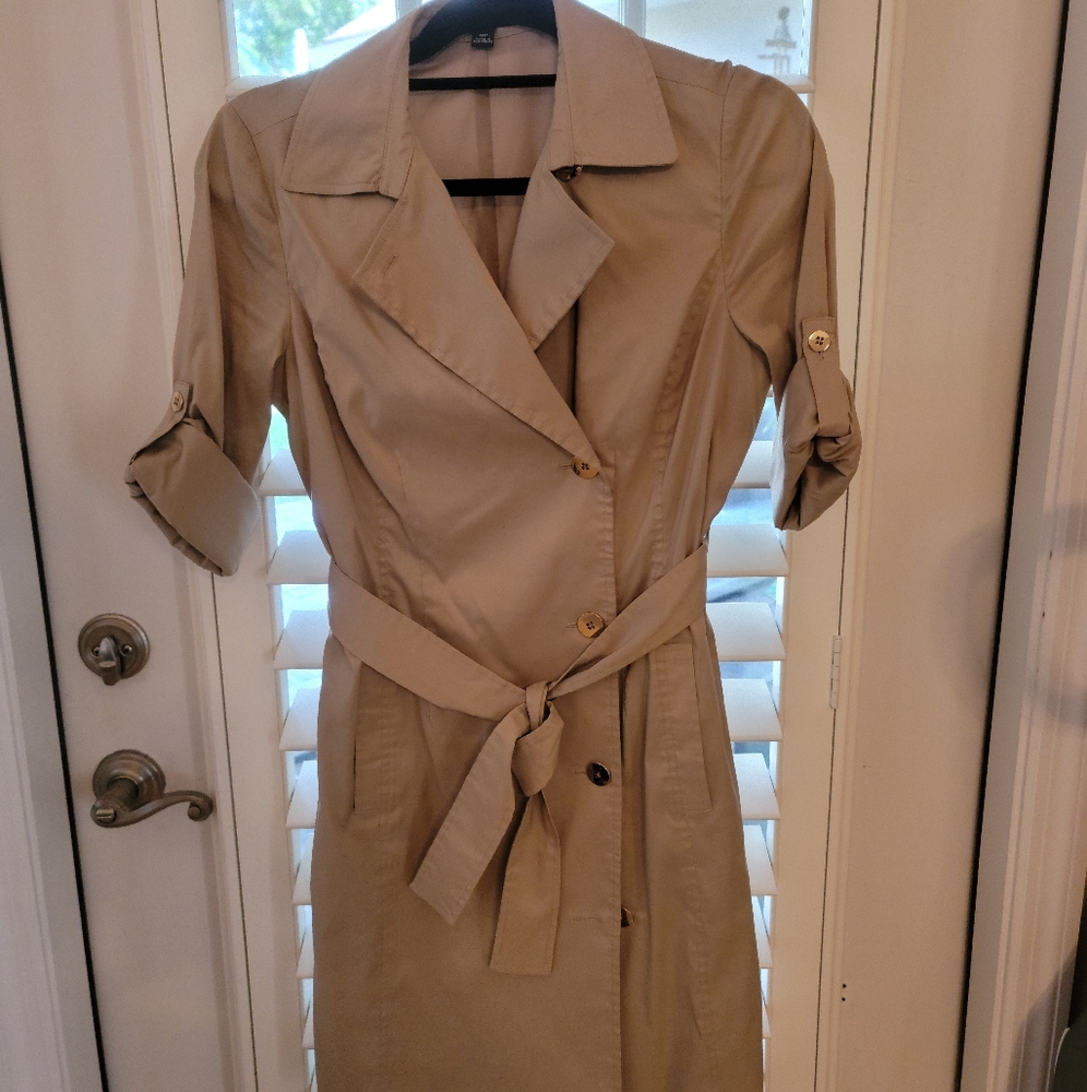 Ann Taylor Trench Dress Petites